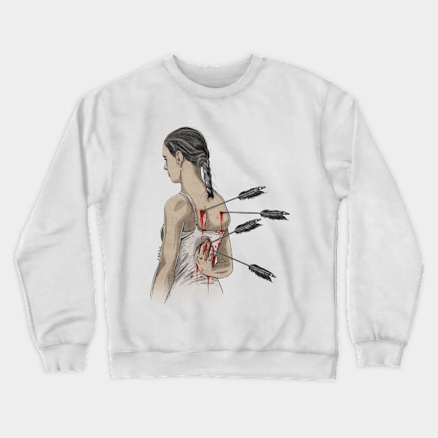 woman Crewneck Sweatshirt by Arash Shayesteh